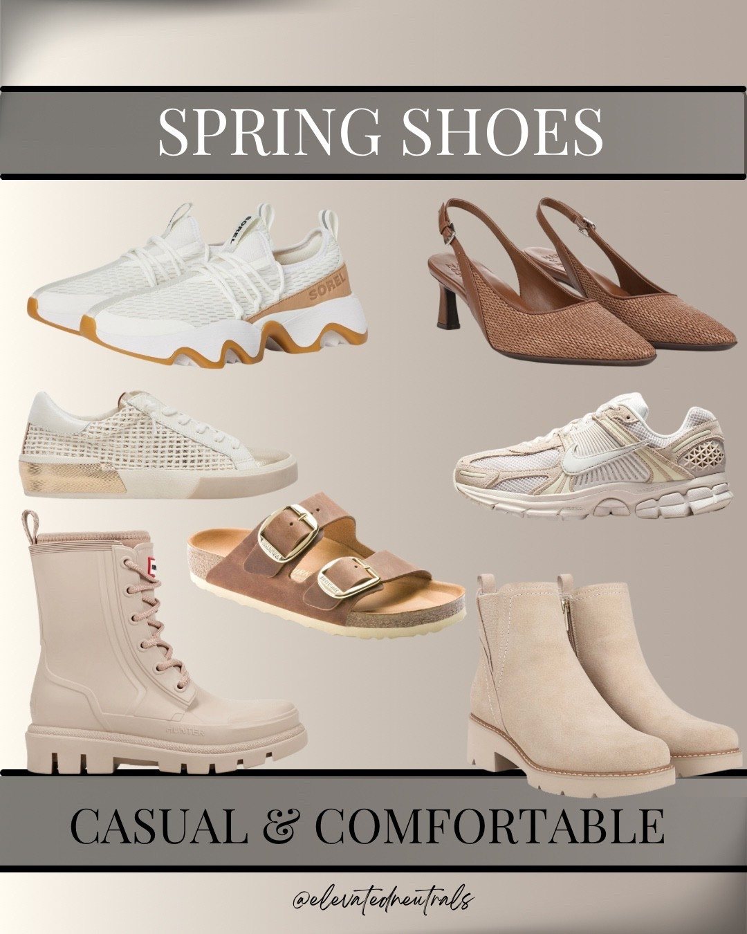 Stylish, Casual & Comfortable - Spring Shoes can pull your whole outfit together. 

Low Heels | Mid Heel | Pumps | Rain Boot | Water Repellent | Sandals | Neutral | Sneakers | Hunter | Naturalizer | Birkenstock | Dolce Vita | Adidas | On Cloud Roger | Sambas |

#LTKmomlife #LTKActive #LTKSeasonal