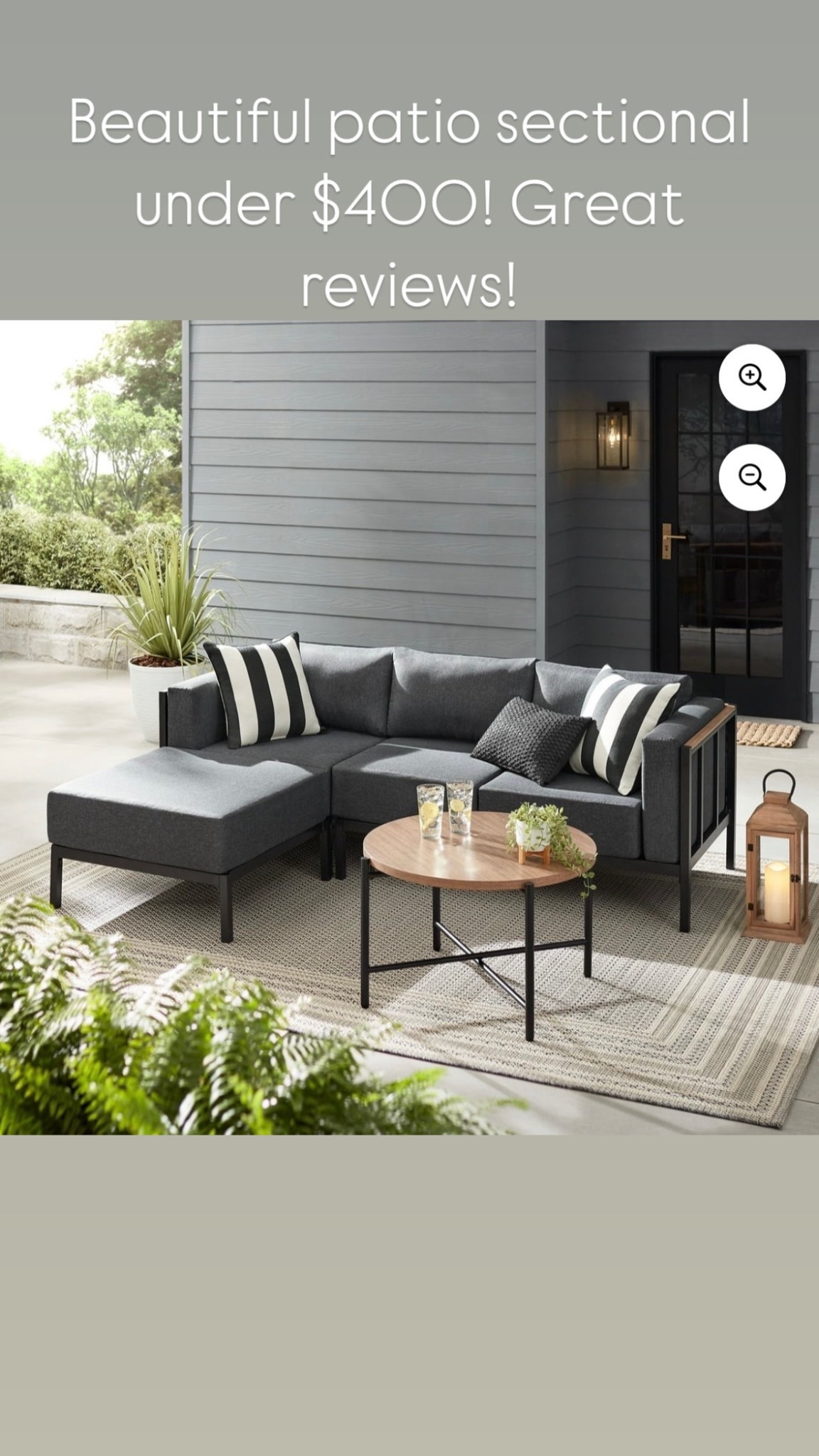 Patio sectional from Walmart. Under $400 and has great reviews. Patio season. Summer entertaining.

#LTKHome #LTKSaleAlert #LTKSeasonal