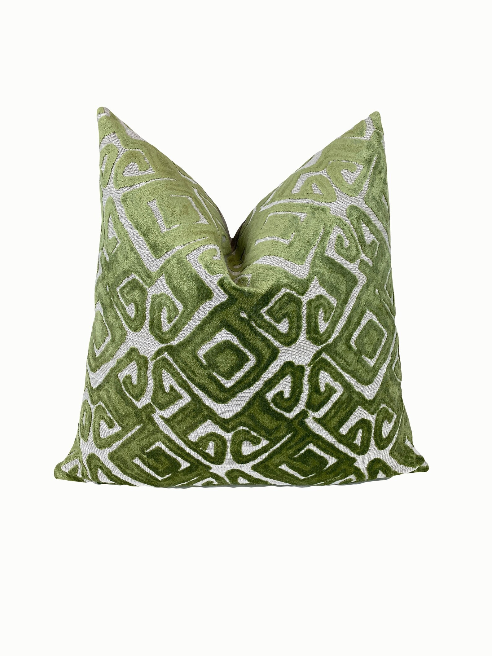 Chartreuse Green Tribal Influenced Velvet Pillow Cover  with | Etsy | Etsy (US)