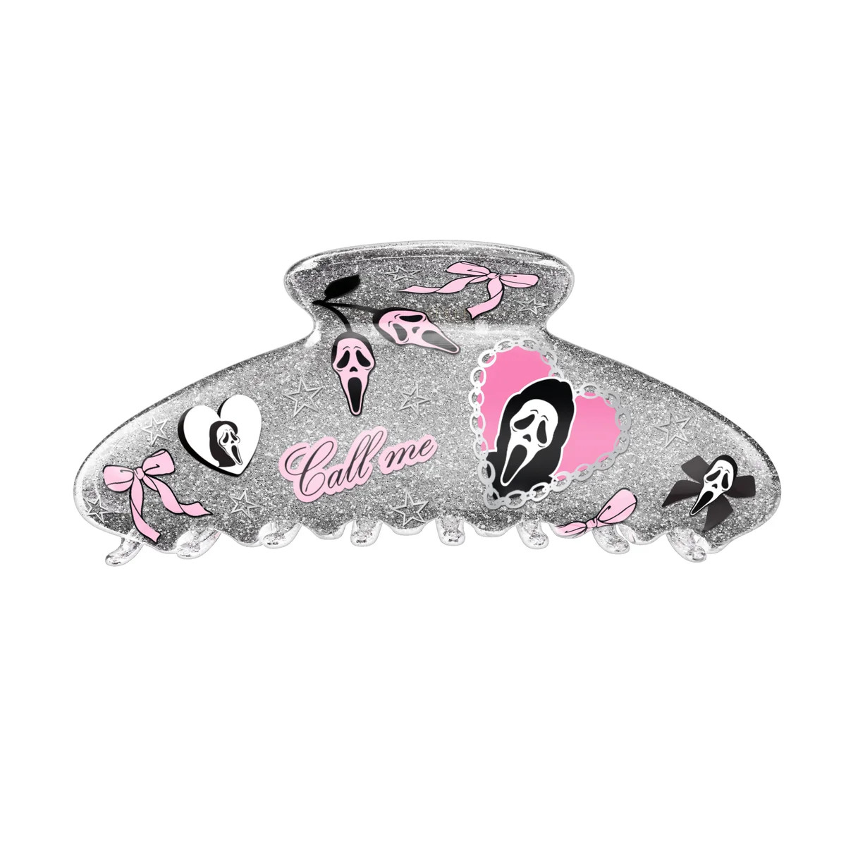 Ghost Face Glitter Large Hair Clip | Velvet Caviar