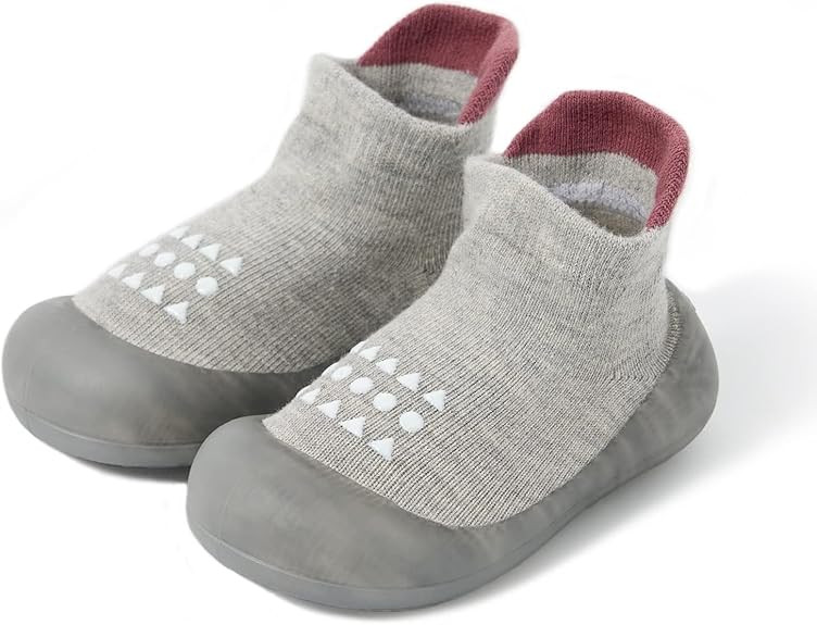 Baby Sock Shoes Baby Walking Shoes Infant Non-Slip Breathable Slippers with Soft Rubber Sole Baby... | Amazon (US)