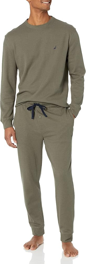 Nautica Men's Waffle Pajama Pant Set | Amazon (US)