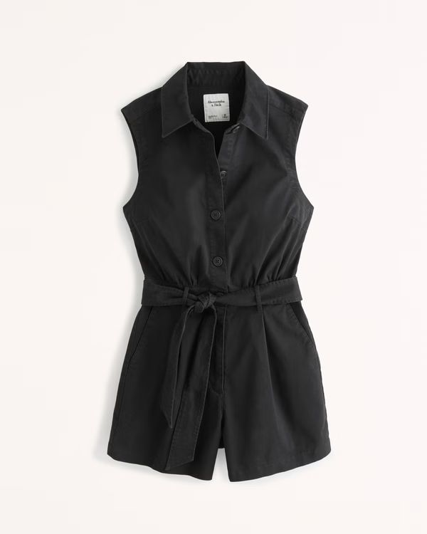 Belted Utility Romper | Abercrombie & Fitch (US)