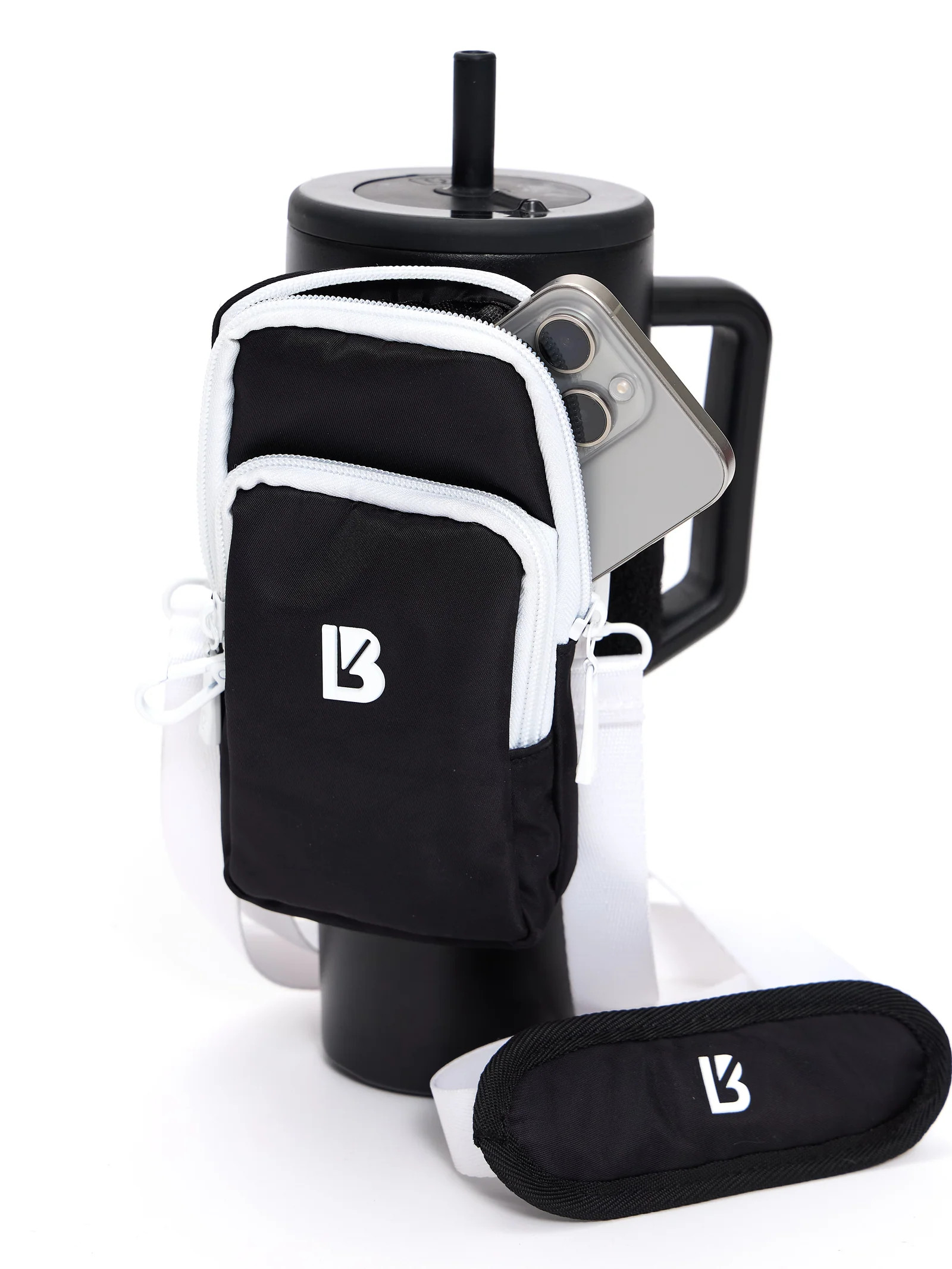 Water Bottle Sleeve - Onyx Black | Buffbunny Collection