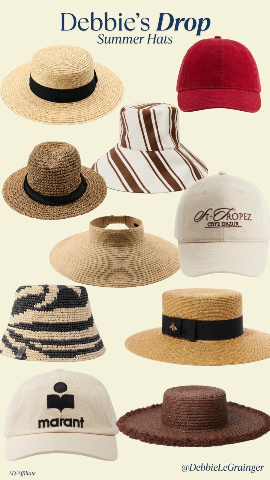 So many of you have said you love my Gucci boater / Celine bucket hat, so I thought I'd do a round up of high to affordable hats for the summer! 

#LTKsummer #LTKfestival #LTKtravel
