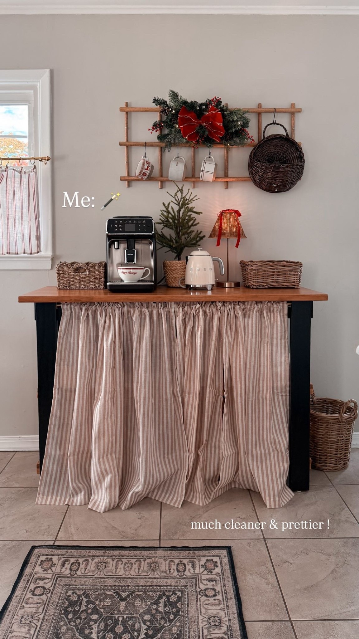 Me: 🪄  much cleaner & prettier with this kitchen island curtain !

#LTKHome #LTKHoliday #LTKSeasonal