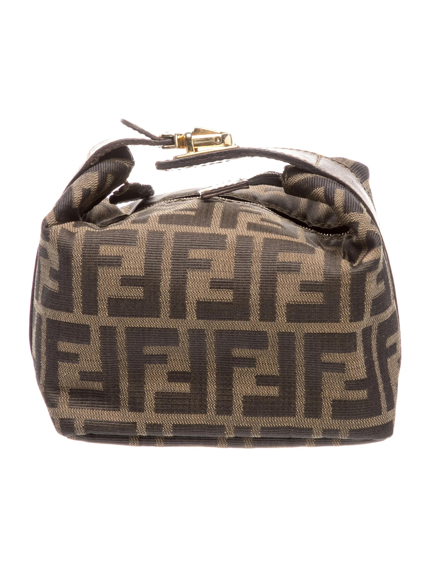 Fendi Zucca Vanity Pouch - Brown Cosmetic Bags, Accessories - FEN428305 | The RealReal | The RealReal