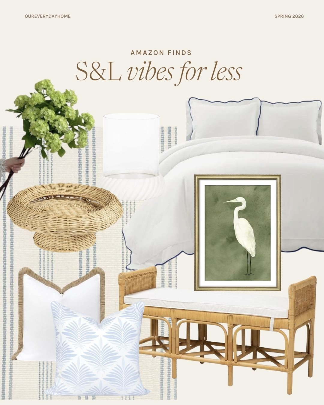 Transform your bedroom with these cozy, coastal-inspired finds from Amazon! 

Designer inspired vibes
home decor
coastal home decor  

 #LTKSeasonal #LTKHome #LTKSaleAlert