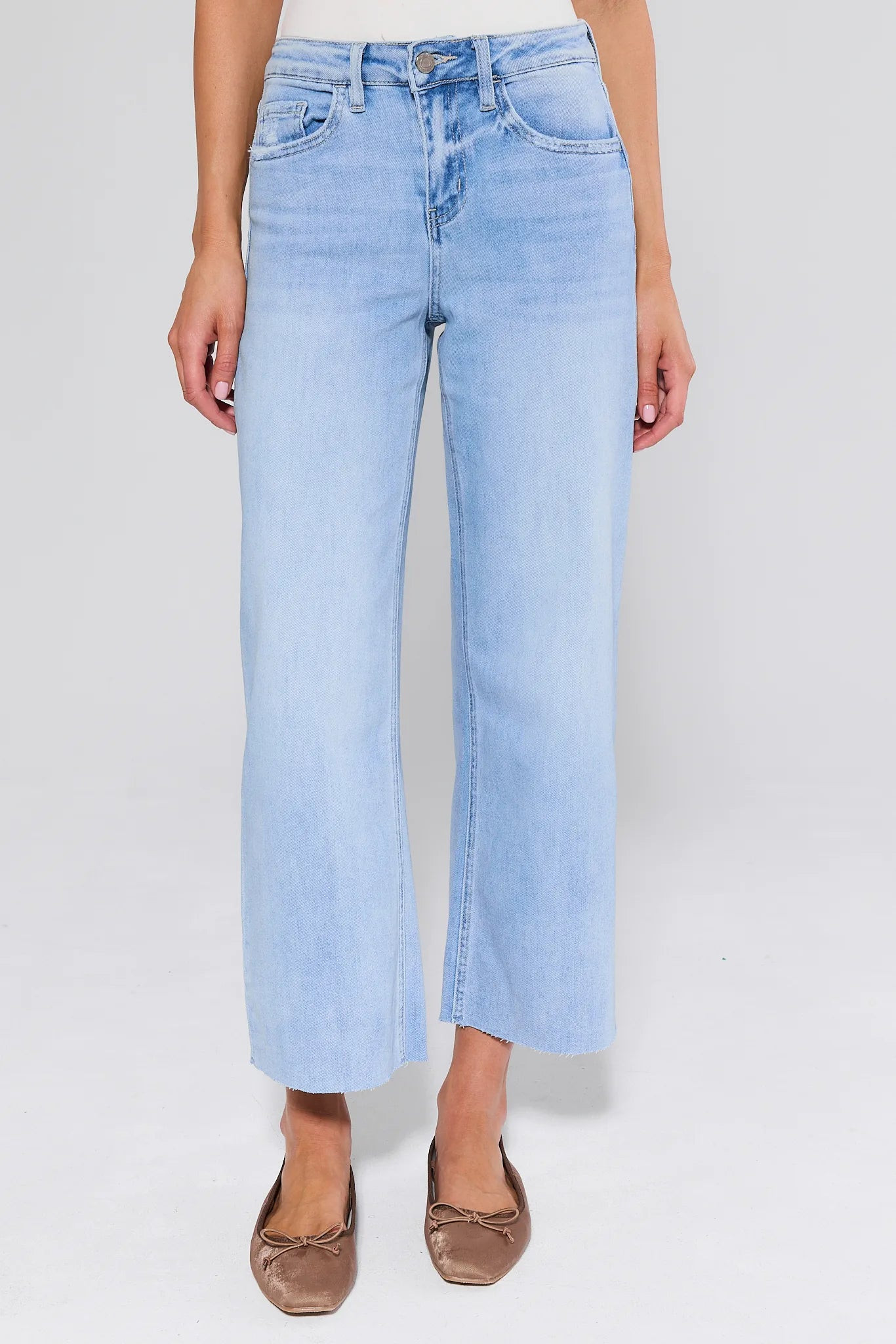 Blake Light Wash Wide Leg Jeans | Avara