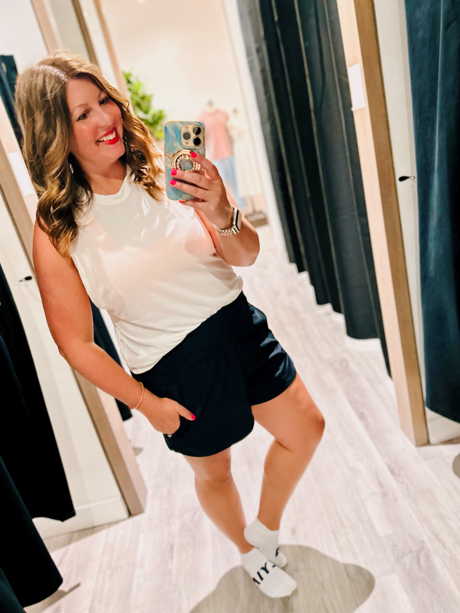 High waist active shorts! Some colors are 50% off! So comfortable and come without a liner layer 🙌🏻

#LTKFitness #LTKsalealert #LTKcurves