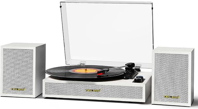Vinyl Record Player with External Speakers, 3 Speed Vintage Belt Drive Turntable Record Player wi... | Amazon (US)