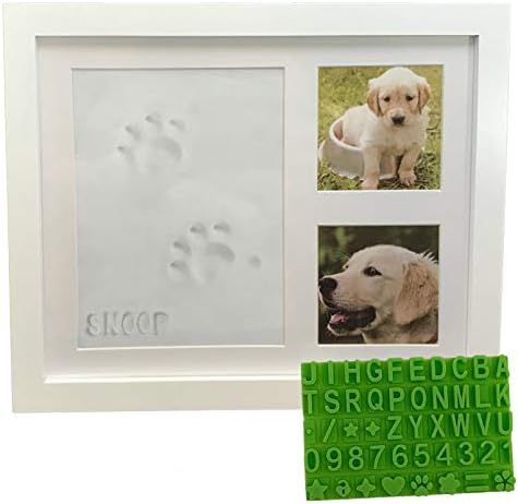 Ultimate Dog or Cat Pet Pawprint Keepsake Kit & Picture Frame - Premium Wooden Photo Frame, Clay ... | Amazon (US)