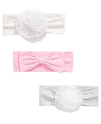 Baby Girls 3-Pc. Headband Set | Macys (US)