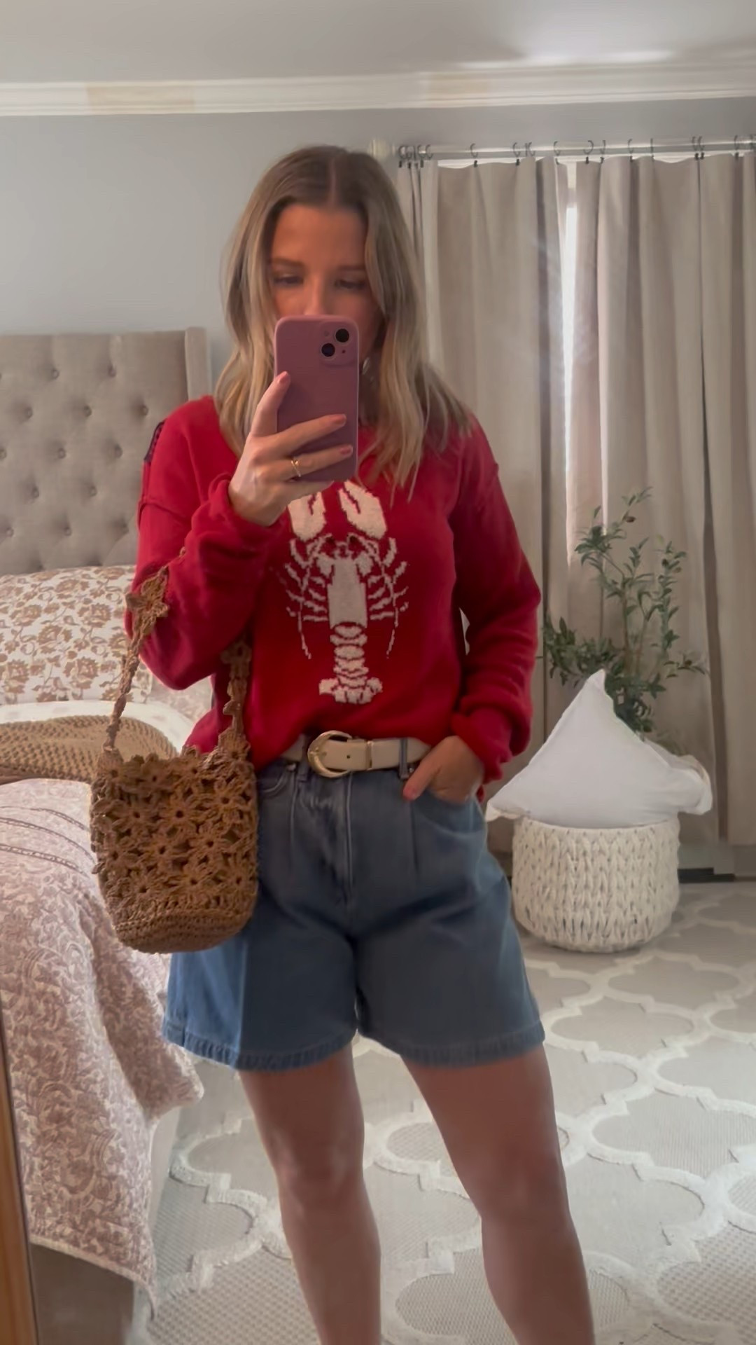 The summer sweater, perfect petite shorts, summer belt, shoes and bag! 

Love love love this summer outfit for breezy nights or cooler sunrise mornings, coastal look! 

#LTKPetite #LTKSaleAlert #LTKFindsUnder50