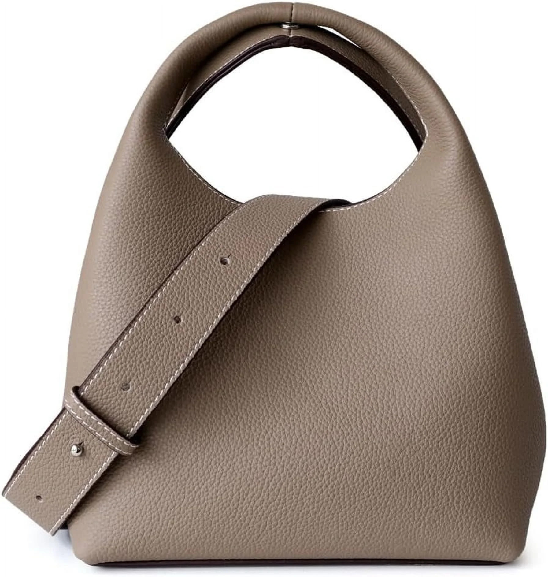 HLSOHJP Small Genuine Leather Crossbody Bags Hobo Purse for Women Shoulder Bucket Bag Luxury Desi... | Walmart (US)