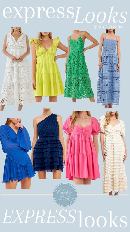 Spring/Summer roundup of dresses  from Express #express #springfashion #bright #summerfashion #dresses 

#LTKFind #LTKstyletip #LTKwedding