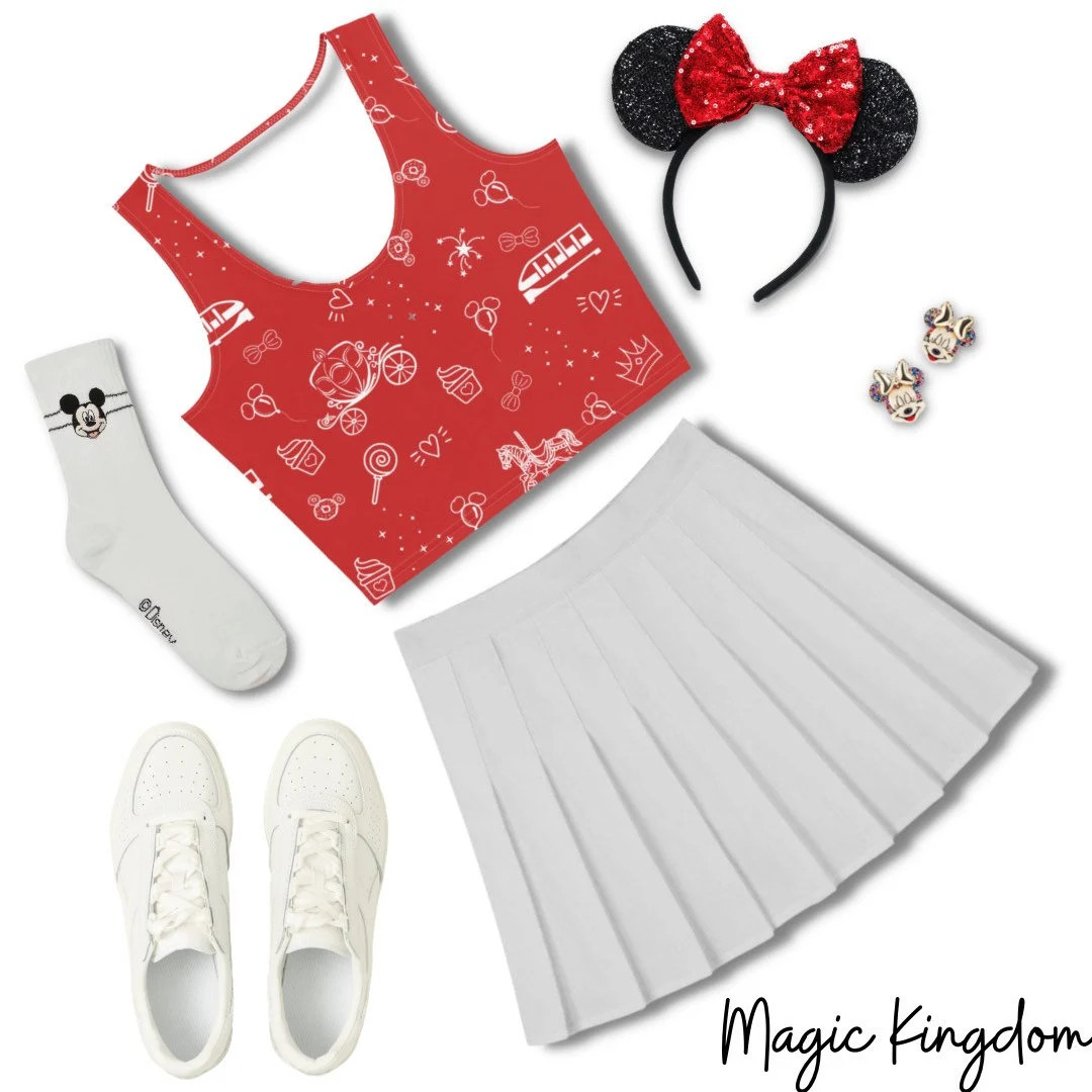 Red Doodle Crop Top Family Vacation Matching Shirts   Balloons | Etsy (US)