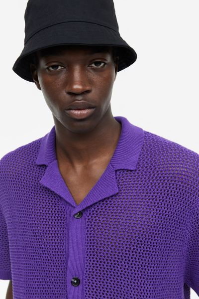 Regular Fit Crochet-look Resort Shirt | H&M (US + CA)