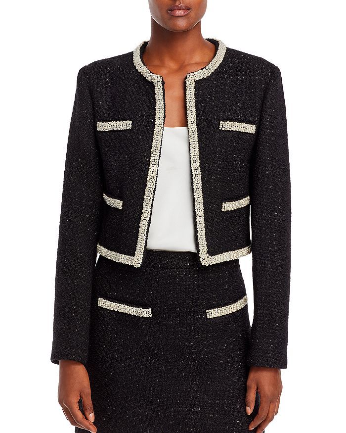 Embellished Tweed Crop Jacket - 100% Exclusive | Bloomingdale's (US)