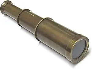 NauticalMart 6 Inch Antique Finish Brass Telescope | Vintage Replica with Leather Case, Ideal Nau... | Amazon (US)