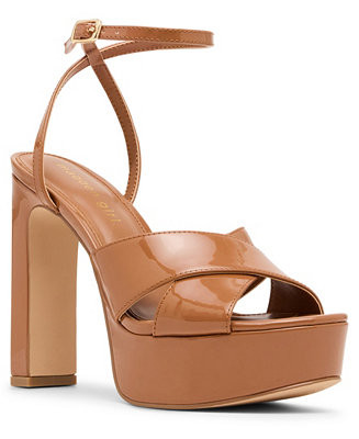 Amber Crossband Platform Dress Sandals | Macy's