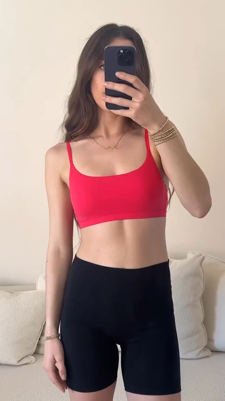 Skims inspired scoop neck bras from Amazon! Wearing a size small! These are double lined, have adjustable straps and have the same fabric makeup as skims! 

#LTKStyleTip #LTKFindsUnder50 #LTKVideo