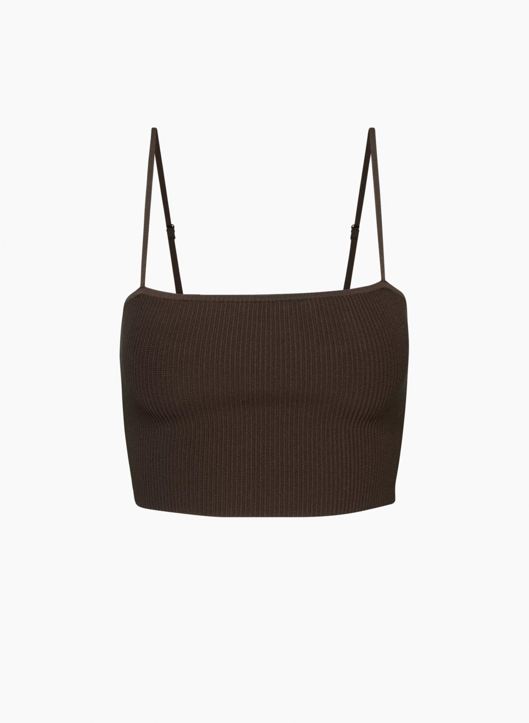 SCULPT KNIT CAMI CROPPED TANK | Aritzia