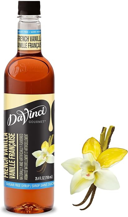 DaVinci Gourmet Sugar-Free French Vanilla Syrup, 25.4 Fluid Ounces (Pack of 1) | Amazon (US)