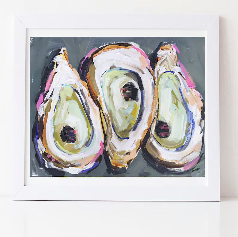 PRINT on Paper/Canvas Multicolored Oysters | Etsy | Etsy (CAD)