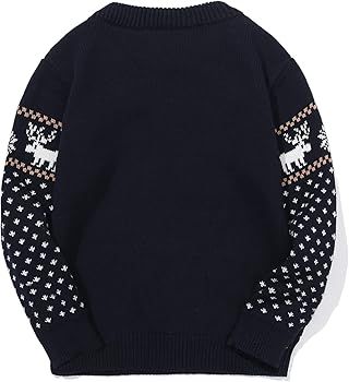 GRANDWISH Baby Boys Girls Christmas Sweater, Toddler O-Neck Knitted Cotton Christmas Reindeer Swe... | Amazon (US)
