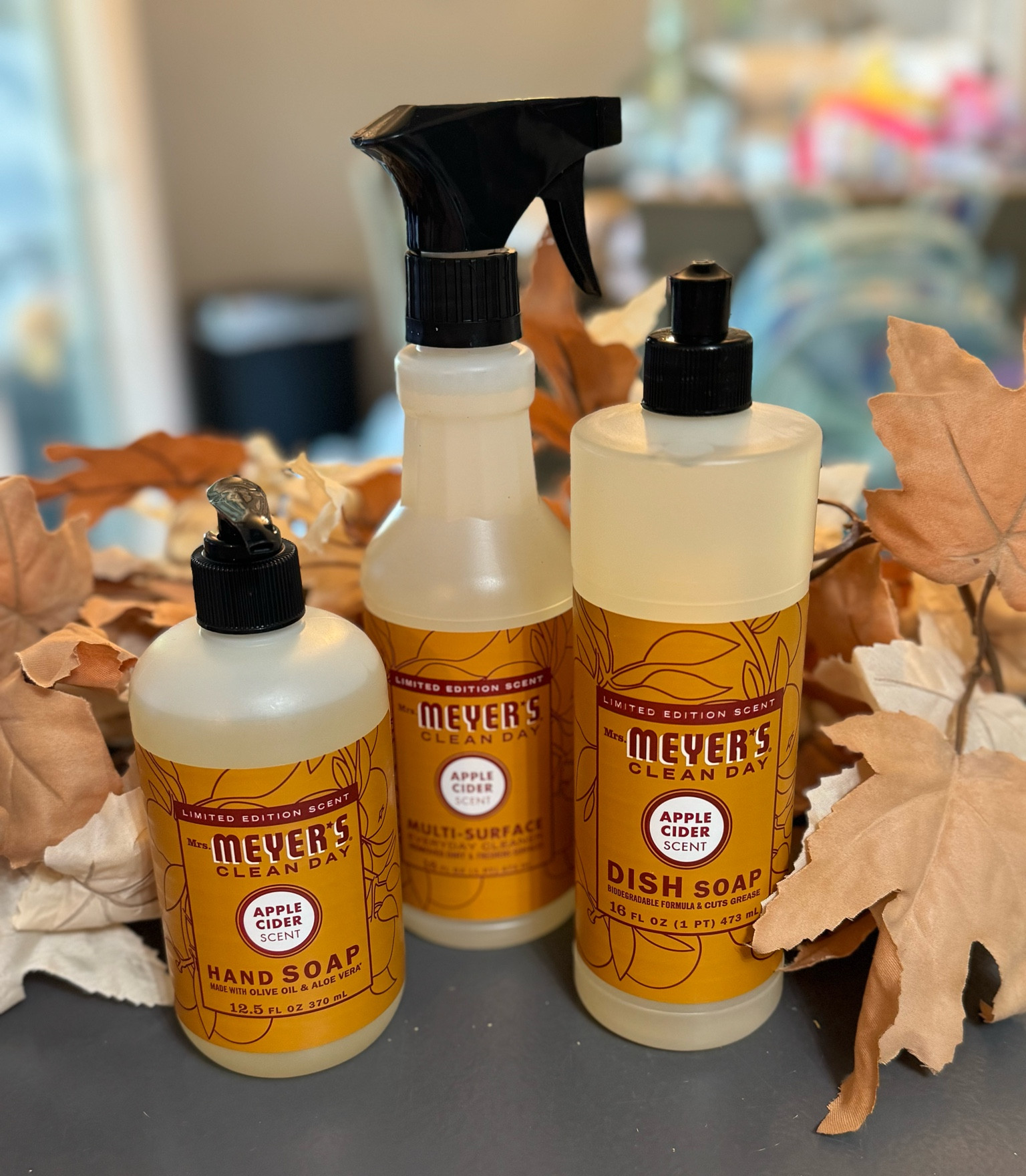 Mrs Meyer’s Apple Cider 🍎 Better grab while you can! These will sell out fast. 
#mrsmeyers #applecider #multisurfacecleaner #dishsoap #handsoap #asmr #cleaning #target #amazon 

#LTKFindsUnder50 #LTKSeasonal #LTKHome
