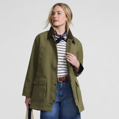 Women's Squall Waterproof Barn Jacket - Lands' End - Green - XS | Lands' End (US)
