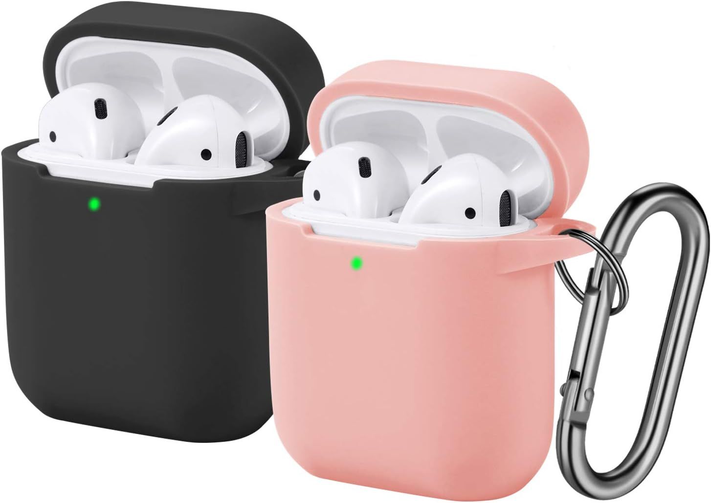 [2 Pack] Funbiz Designed for Airpods Case Cute Silicone Cover with Keychain for Girls Boys, Cool ... | Amazon (US)