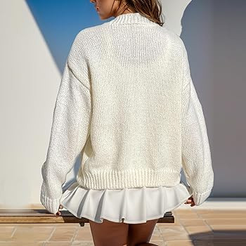 FindThy Women’s Cute Floral Print Cardigan Long Sleeve Button Up Cardigans Sweaters | Amazon (US)