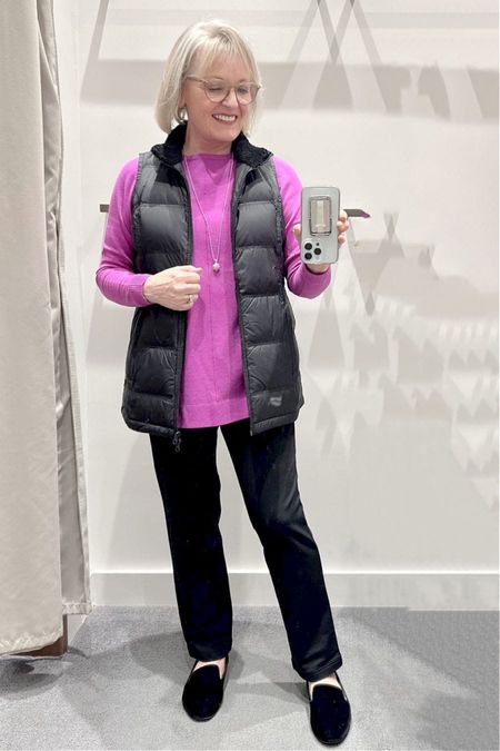 This J. Jill sweater tunic comes in 5 colors and is long enough to wear with leggings. I’ve paired it with their slim leg pants which fit beautifully, and topped it with their puffer vest for a fun, warm outfit!

#JJill #JJFashion #Fashion #WinterFashion #WinterOutfit #Fashion #Fashionover50 #Fashionover60 

#LTKsalealert #LTKSeasonal #LTKstyletip