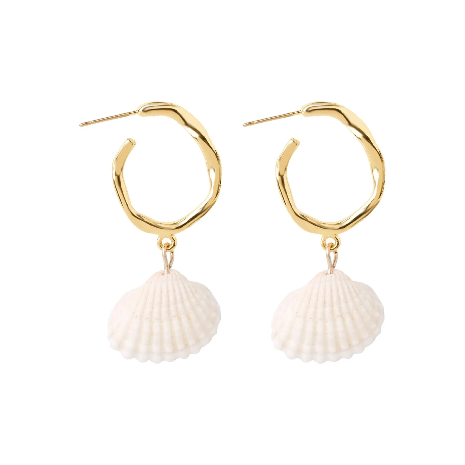 Summer Bohemia Seashell Pearl Stud Earrings for Beach Ocean Jewelry Accessories—Earrings for Wo... | Walmart (US)