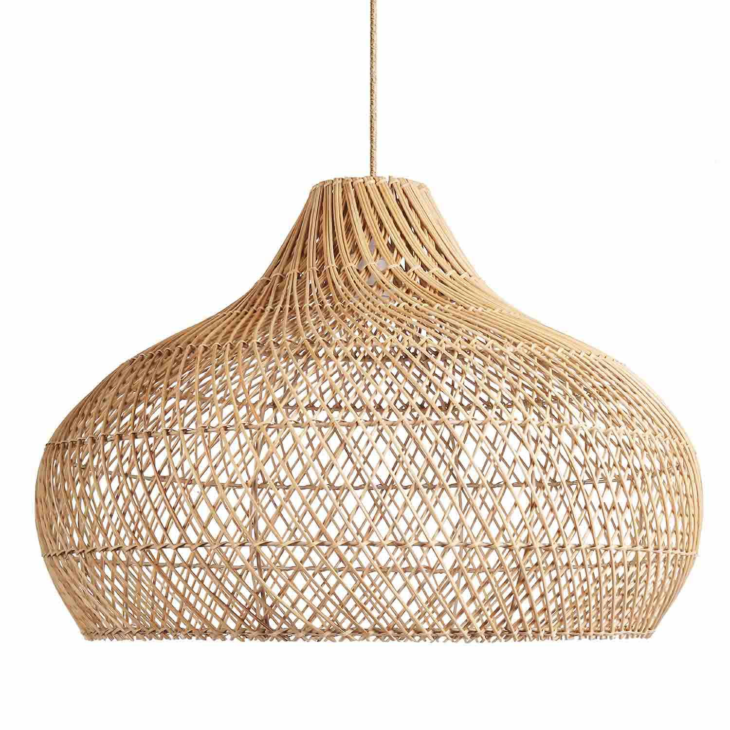 Kloe Rattan Pendant Light | Rowabi