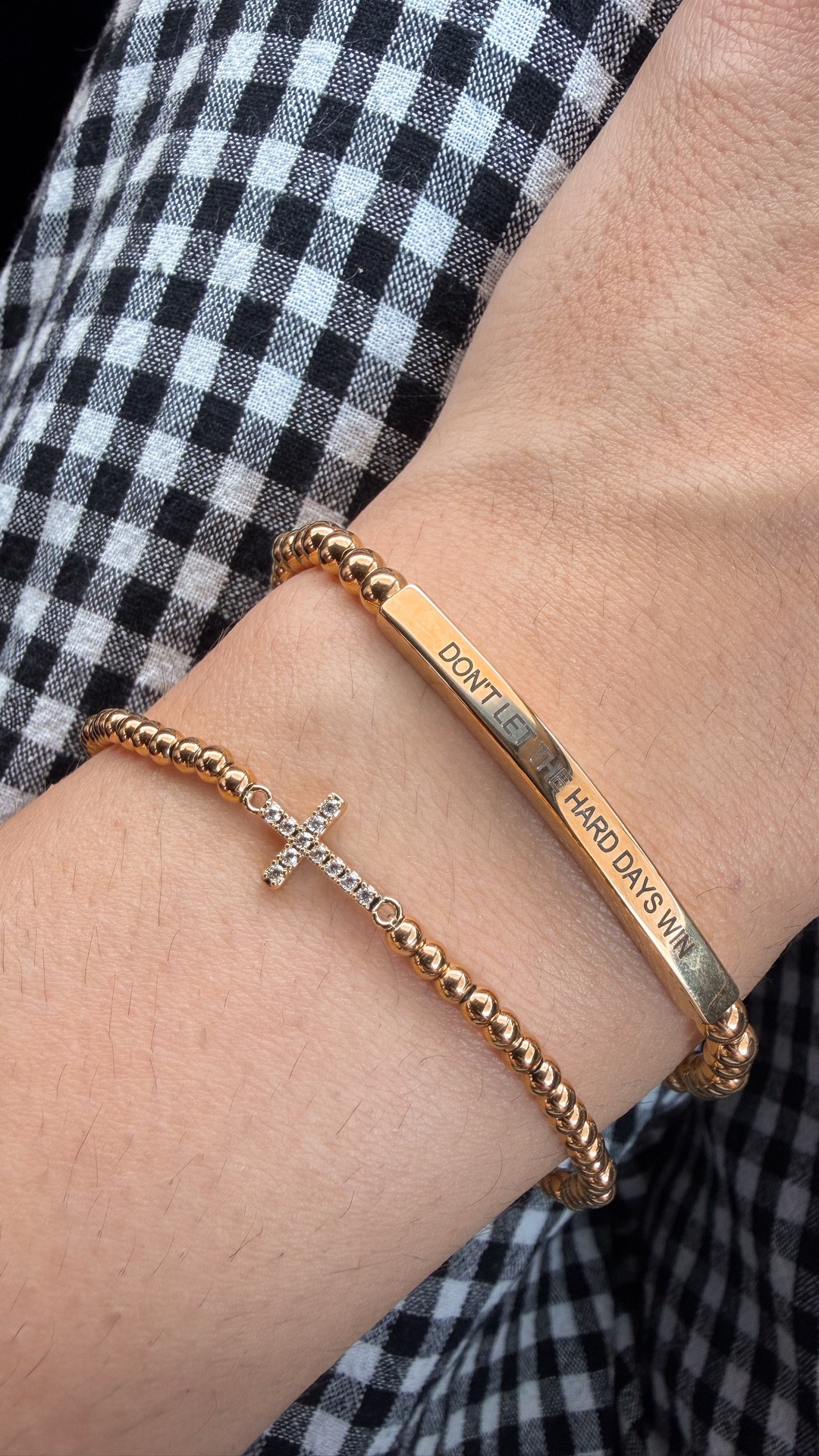 my mother’s day present from JT & the kids 🥹 the prettiest beaded bracelets from mint & lily 

dainty bracelets, cross bracelet, beaded bracelets, gold bracelets, everyday bracelet stack

#LTKMothersDay #LTKSaleAlert #LTKmomlife