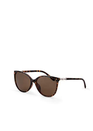 Attraktive Sonnenbrille mit Kristallsteinen - braun | bonprix | Bonprix DE