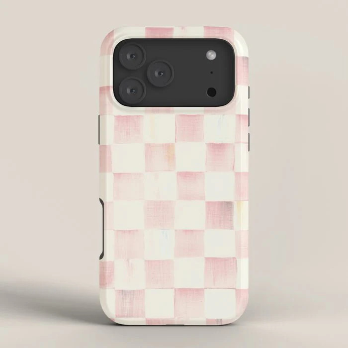 Society6 x Mackenzie Childs Rosy Check iPhone Case | Society6