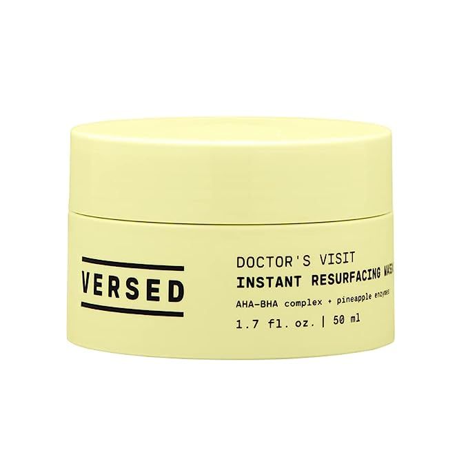 Versed Doctor’s Visit Instant Resurfacing Face Mask - AHA, BHA and Enzyme Exfoliating Mask Help... | Amazon (US)