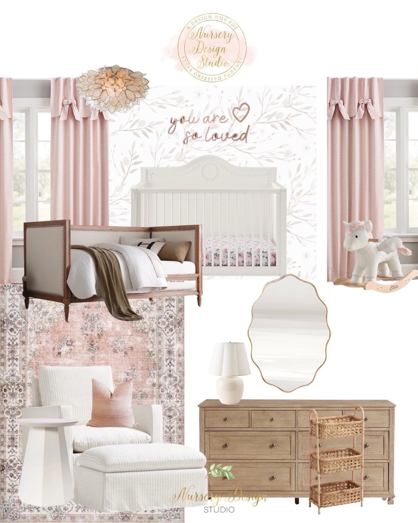 A timeless blend of soft neutrals, vintage charm, and feminine touches- Abbie’s nursery is designed to grow with her in style.



#LTKBump #LTKSaleAlert #LTKHome