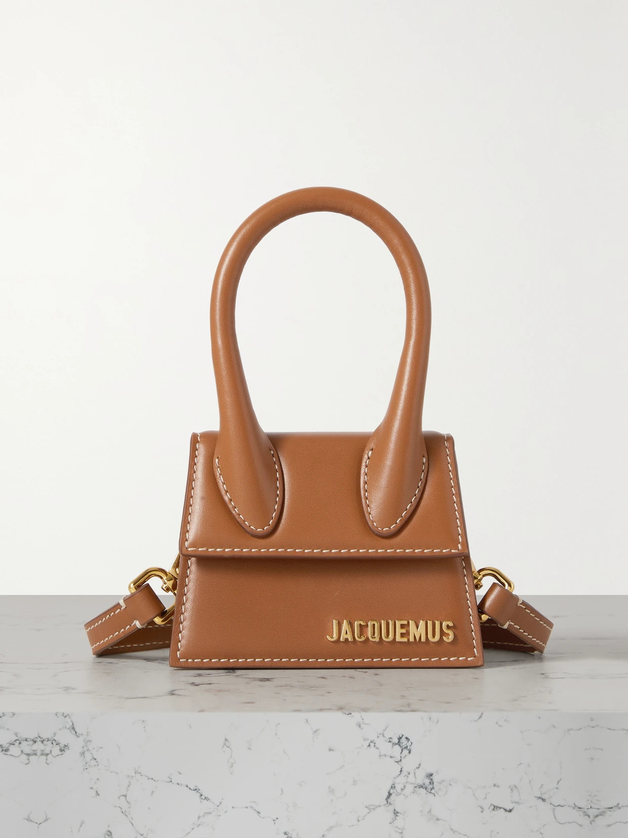 Jacquemus - Le Chiquito Mini Leather Tote - Brown | NET-A-PORTER (UK & EU)