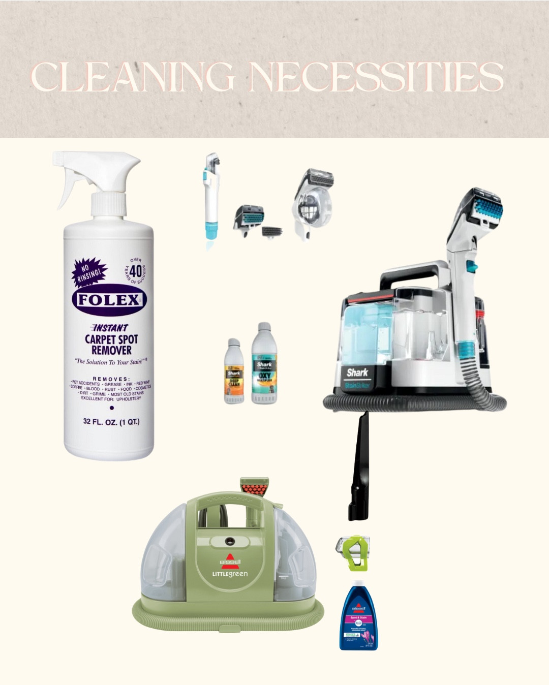 Upholstery cleaning favorites 

#LTKHome