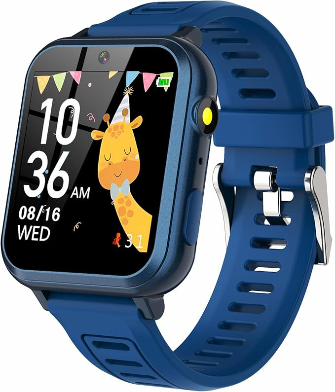 Smart Watch for Kids Age 3-12, Kids Smart Watch Boys with 24 Games HD Touch Screen Pedometer Came... | Amazon (US)
