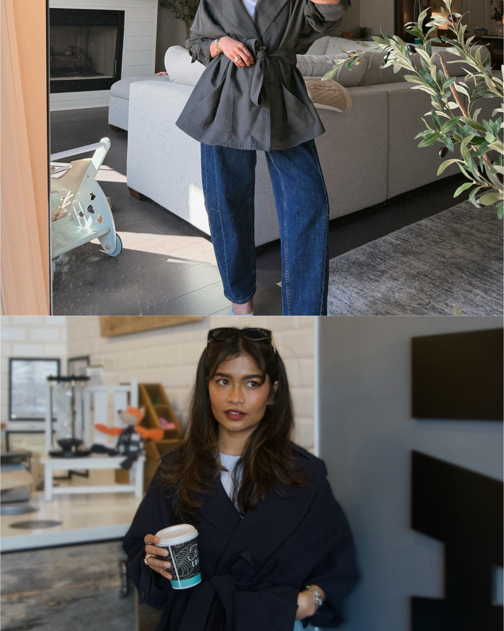 Petite mom effortless and comfortable outfit

Wearing xs in grey short lightweight trenchcoat (also linked navy blue one) 

Short lightweight trench coat warmer days when you still like having something on top of your fitted tanks like I do. Runs oversized and veryy flattering. 

Wearing 0 short/petite in barrel jeans 




#LTKSeasonal #LTKPetite #LTKootd