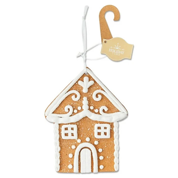 Multicolor Clay Dough Gingerbread House Christmas Ornament, 4.5", by Holiday Time - Walmart.com | Walmart (US)