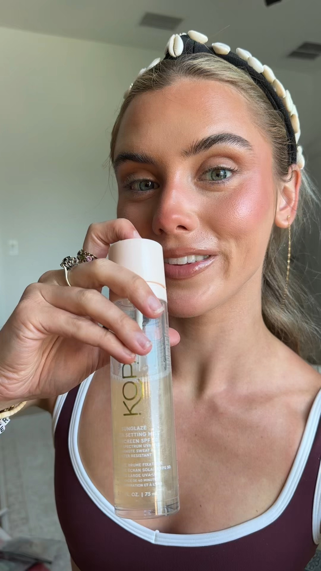 Shield your skin from harmful rays and glow from within with Sunglaze Sheer Setting Mist Sunscreen SPF 50. Designed for daily use, this ultra-fine, lightweight mist dries quickly, seamlessly applying over skincare or makeup. Infused with hyaluronic and polyglutamic acids, it hydrates skin for that glass skin finish that lasts all day. Plus, transport yourself to paradise with the subtle & refreshing melon scent. Reapplying sunscreen or finishing your routine has never been easier!

#LTKgrwm #LTKselfcare #LTKBeauty