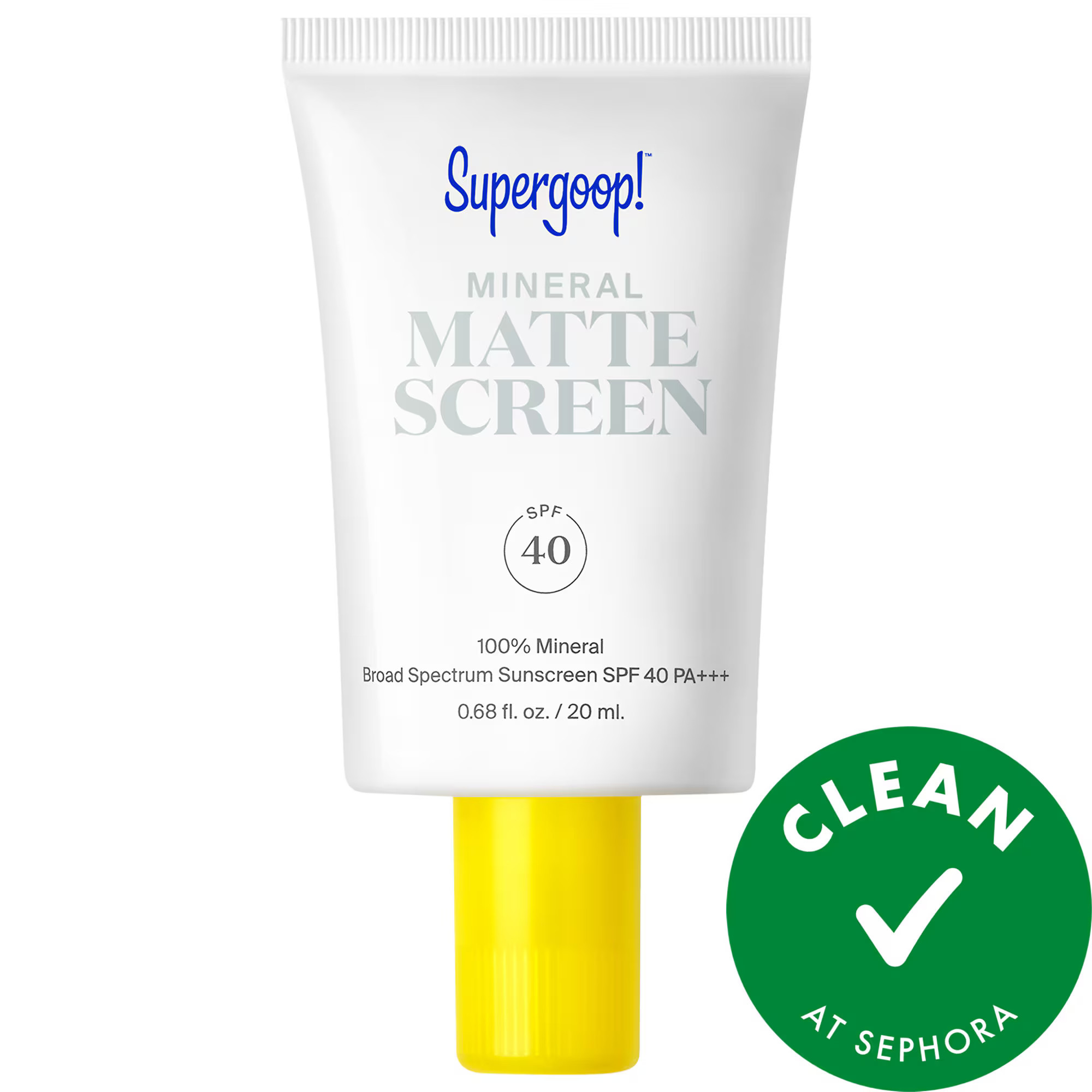 Supergoop! Mini Mineral Mattescreen Sunscreen SPF 40 .68 oz / 20 mL | Sephora (US)