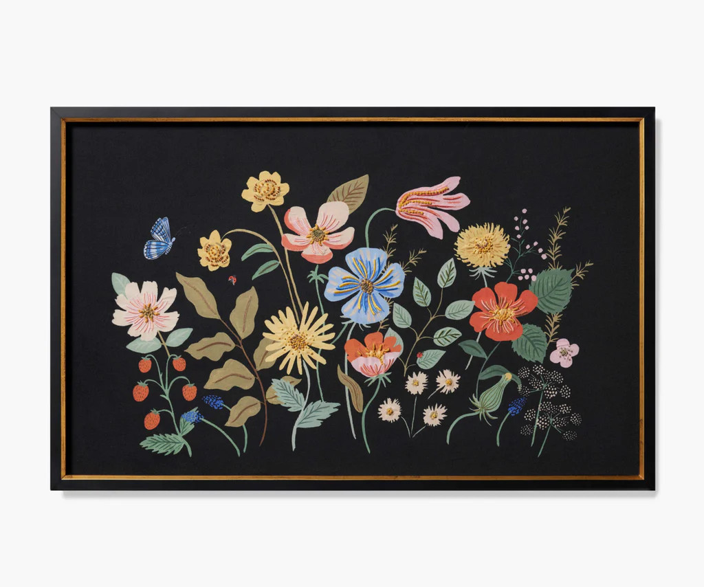 Strawberry Fields Cluster Framed Wall Art | Rifle Paper Co.
